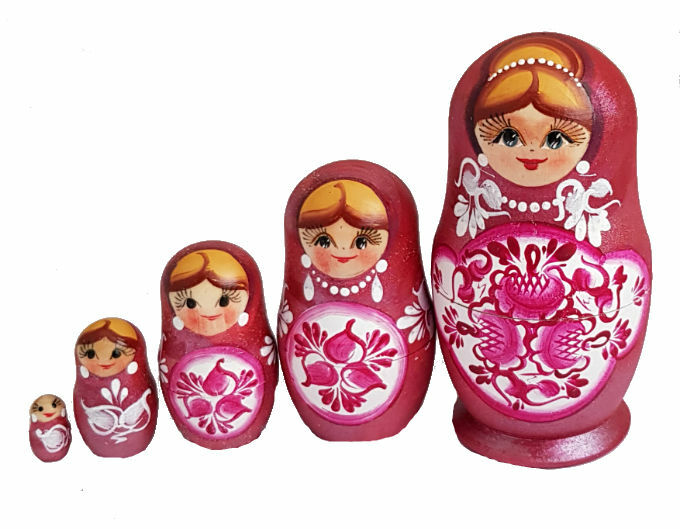Poupees Russes Eboitables atriochka Peinte a La ain Par Bogoolova