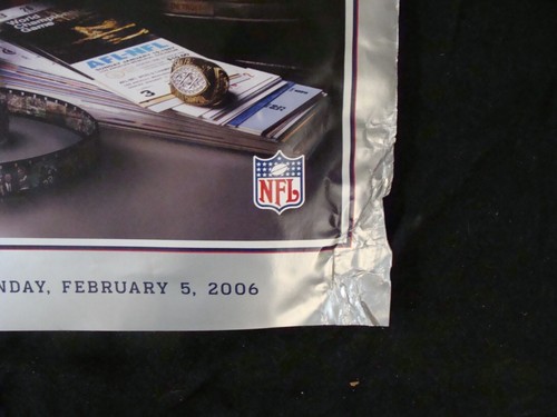 Póster del 40 aniversario de Super Bowl XL 2006 promoción original de la NFL de Detroit - Imagen 5 de 14