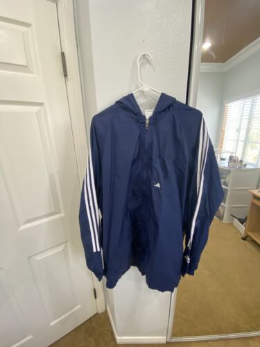 adidas vintage windbreaker jacket mens large - image 1