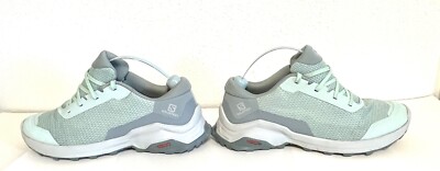 Salomon X Reveal Hiking Trail Running Shoes Teal Gray Size 8.5 Women s  