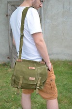 Vintage Military Shoulder Bag, Army Messenger Bag, Unisex Military Haversack
