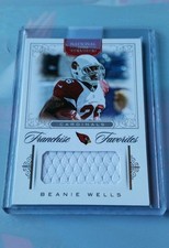 2012 National Treasures Franchise Favorites Materials #2 Beanie Wells #24/99