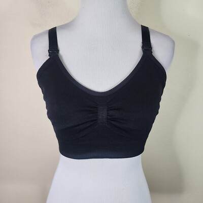 Kathy Maternity Full Coverage Nursing Bra One Size Wireless Black Wirefree NWOT | eBay Kathy Maternity Full Coverage Nursing Bra One Size Wireless Black Wirefree NWOT | eBay