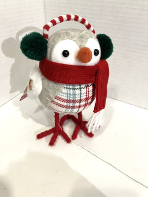 Christmas Bird Figure Clothed New