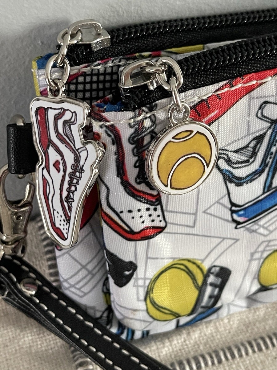 Wallet QUILTING shoulder ポーチ付き／White Sydney Love Sport Tennis Collection Double Zip Wristlet Wallet
