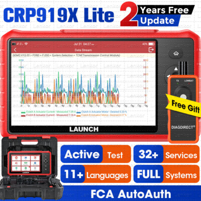 LAUNCH X431 CRP919X Elite Bidirectional Scanner Car Diagnostic Tool Coding