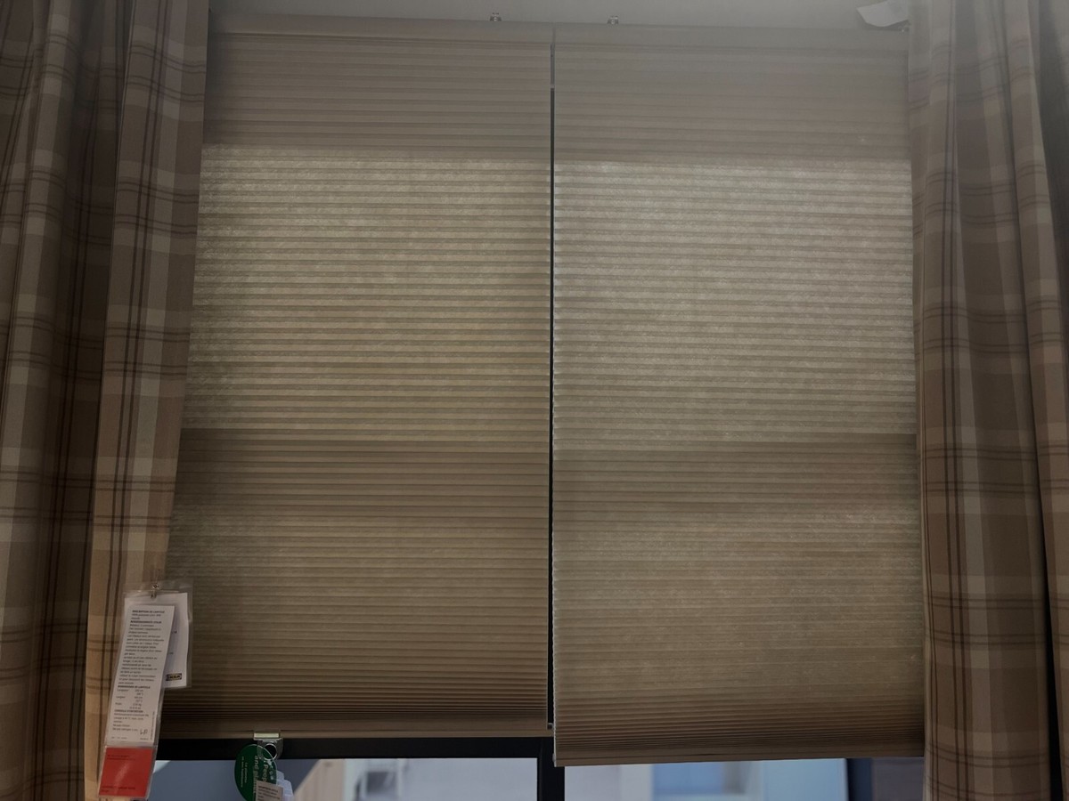 Brand New IKEA HOPPVALS Beige Cellular Blind 91.4x163 cm (36x64