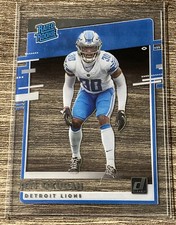 Jeff Okudah 2020 Chronicles Clearly Donruss Rated Rookie RC Lions