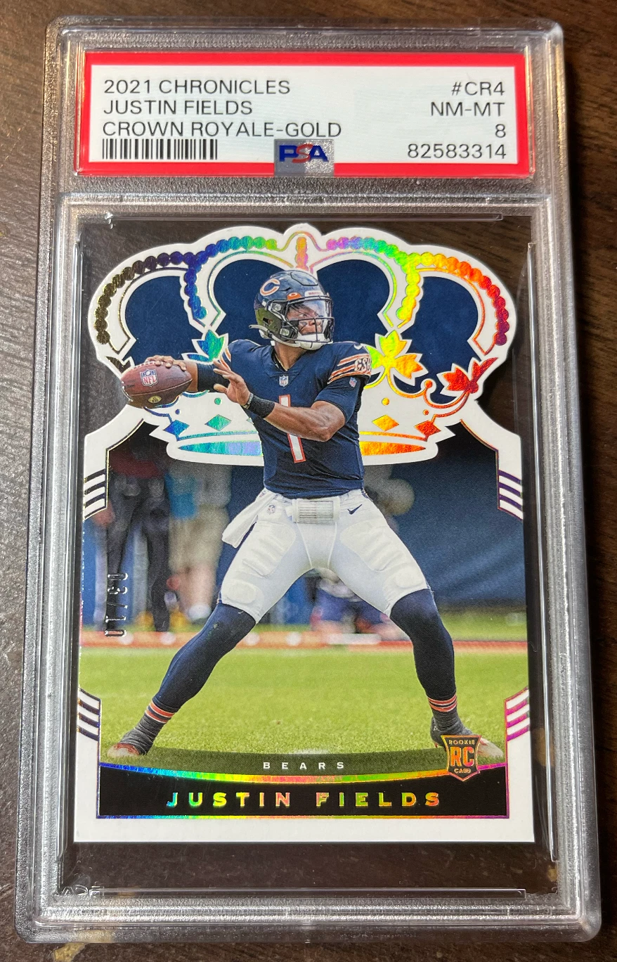 Justin Fields Panini Chronicles Crown Royale #CR4 Gold
