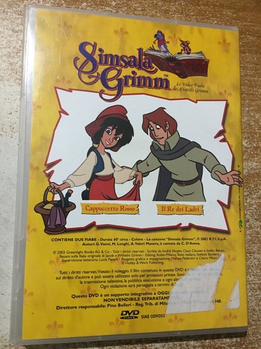 Dvd Simsala Grimm Video Fiabe Cappuccetto rosso Il Re dei ladri cartoni animati - Foto 3 di 4