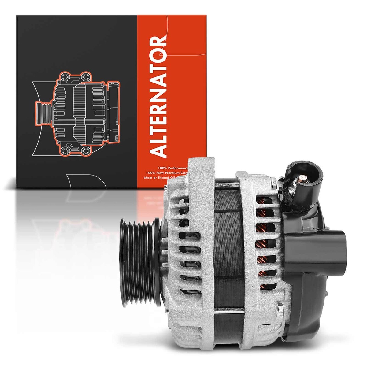 Alternator Fits Honda Accord V6 3.0 Liter 2004-2007 12 Volts 130 - View #7