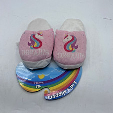 Unicorn Slippers Pink Size Small 13-1 Royal Deluxe 100 Polyester Kid's Dream