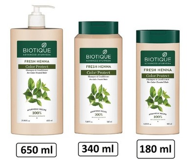 Biotique Fresh Henna Color Protect Shampoo & Conditioner
