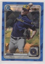2020 Bowman Chrome Sapphire Zack Brown #BCP-34 3a3