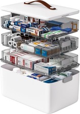 4- Tier Medicine Storage Box Organizer Portable First Aid kit