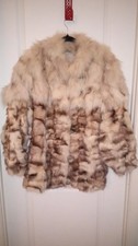 Vintage Real Fur Coat Sabl-Tri Color Fox 1970-80s