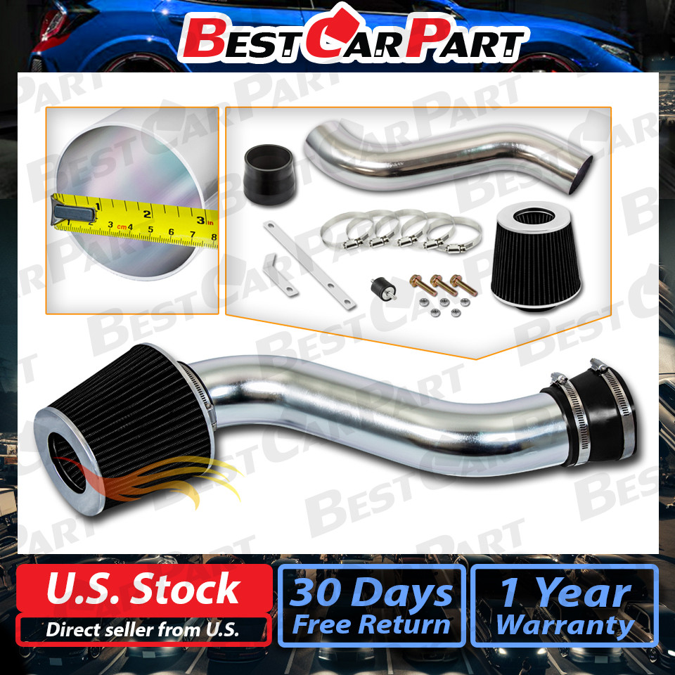 BCP BLACK 97-02 Jeep Wrangler 2.5L L4 Racing Air Intake System + Filter