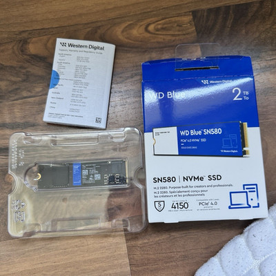 Western Digital WD Blue SN580 2TB M.2 2280 NVMe PCIe 4.0 SSD 4150MB/s