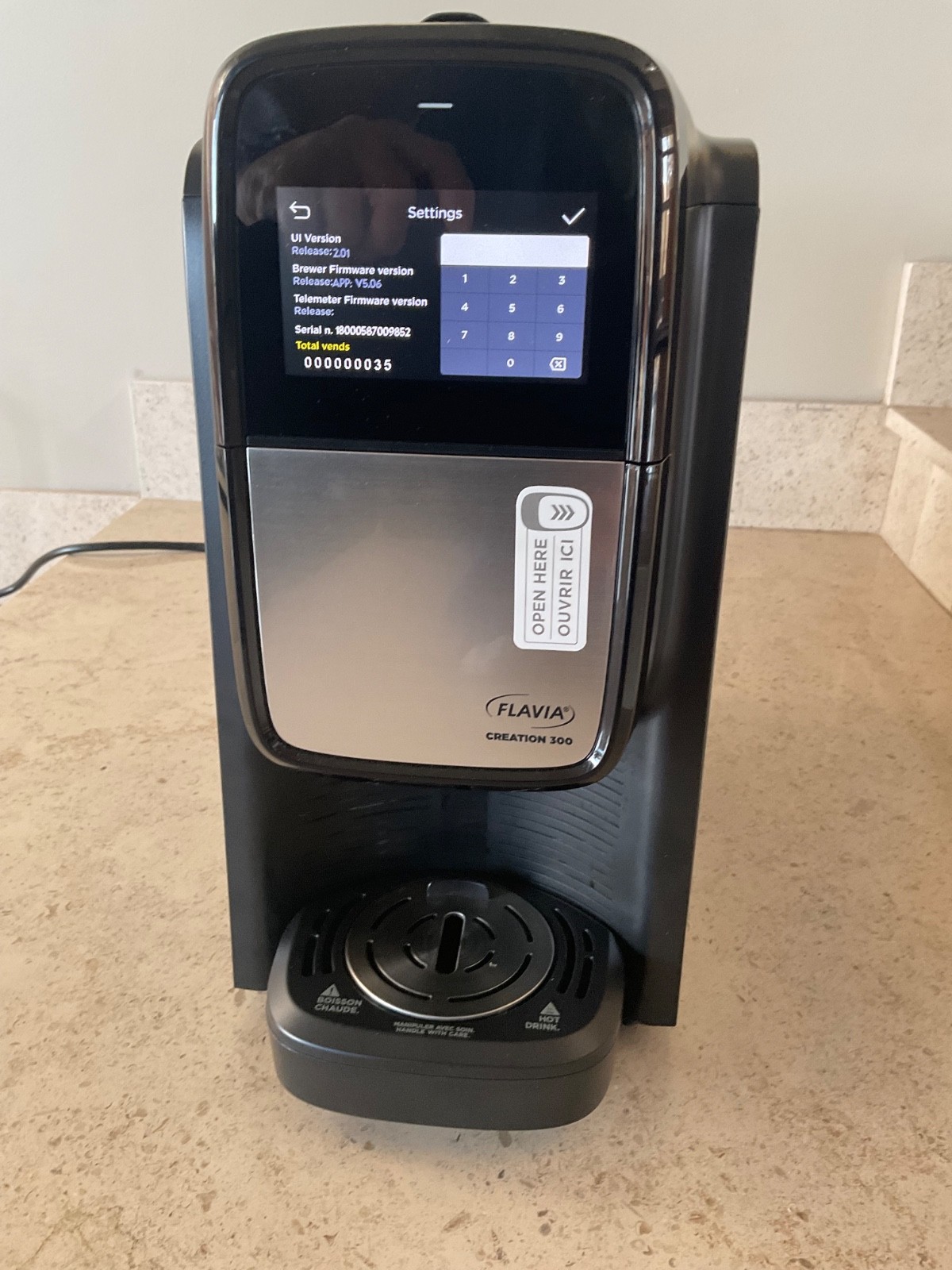 Flavia Creation 300 Single Serve Coffee Machine (office coffee maker) 