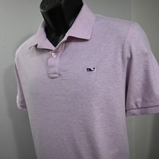 Vineyard Vines Edgartown Golf Polo Pink Stretch Short Sleeve Mens Size Medium
