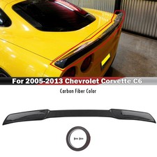 For 05-2013 Chevrolet Corvette C6 Carbon Fiber Color Rear Trunk Lid Spoiler Wing For 05-2013 Chevrolet Corvette C6 Carbon Fiber Color Rear Trunk Lid Spoiler Wing