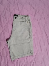 U.S. Polo Assn. Boys Beige Chino Shorts L 10-12 Cotton Regular Fit Flat Front