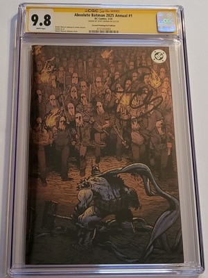 Absolute Batman 2025 Annual #1 CGC  SS 9.8 2nd Printing Signed By Scott Snyder 