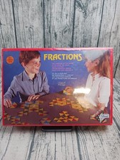 Vintage Fractions Board Game - Learning Fractions  Decimals - Brand New Sealed
