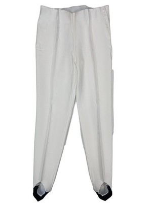 BOGNER Elaine White Ski Bottoms Slim Fit Stirrup Ladies Trousers L NEW RRP 335
