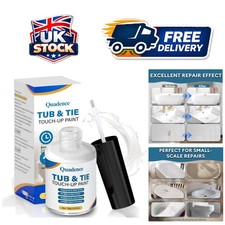 High-Gloss White Tub and Tile Paint - Waterproof Touch Up for Easy Repairs