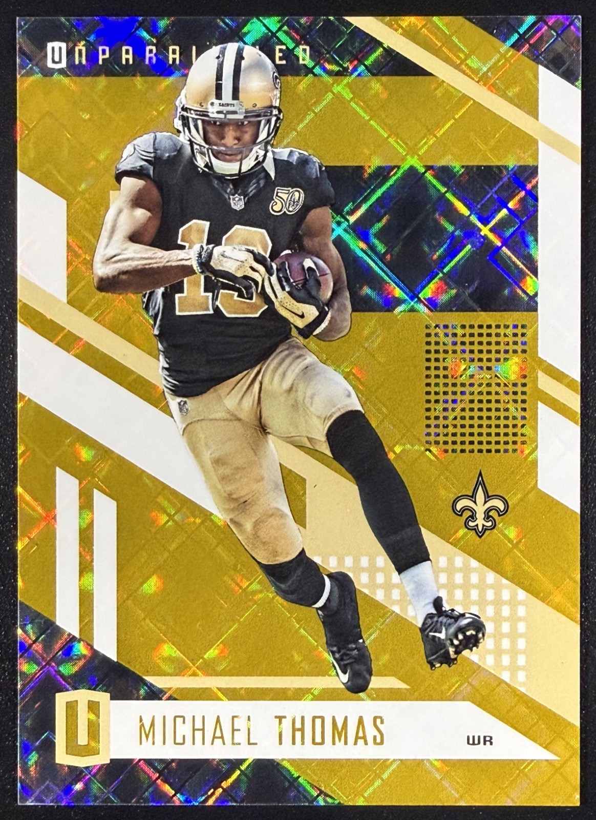 2017 Panini Unparalleled Yellow /199 MICHAEL THOMAS #160 New Orleans Saints