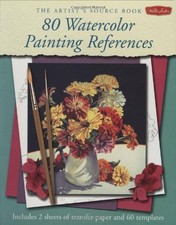 THE ARTIST'S SOURCE BOOK: 80 WATERCOLOR PAINTING By Walter Foster Publishing VG+
