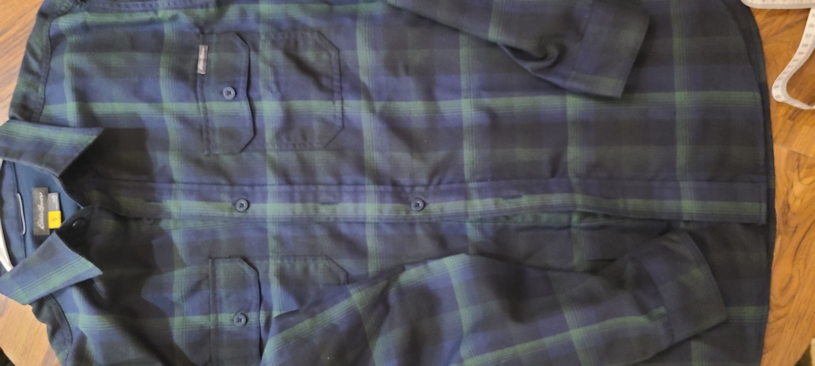 Eddie Bauer Polyester Flannel Button Down Shirt L… - image 10