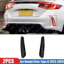 For Honda Civic Type R 2023-2026 LED Rear Fog Light Tail Bumper Light Brake Lamp