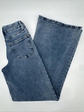 Women  s Good American Palazzo High-Rise Jeans Size 2/26 Indigo 33.5  Inseam