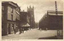 MARKET PLACE, STOCKPORT 1922 CHESHIRE POSTCARD (2334/25/W7)