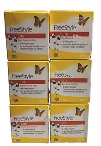 FreeStyles Lites Blood Glucose Diabetic Test Strips~600 CT~12/27~1/28~$209~FR SH