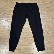 Travis Mathew Open To Close Jogger Golf Pants Men's Size 34x30 Black Performance