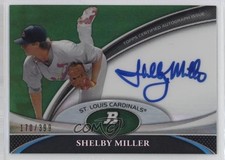 2011 Bowman Platinum Prospect Green Refractor 170/399 Shelby Miller Auto 0u9w
