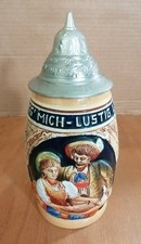 King Bierkrug 500 Handarbeit Orginal Austria Unbenutzt