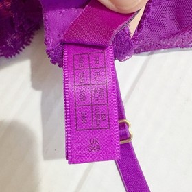 L'Agent Agent Provocateur Adlina Non Pad Demi Bra Amethyst Pink Size 34B Lace