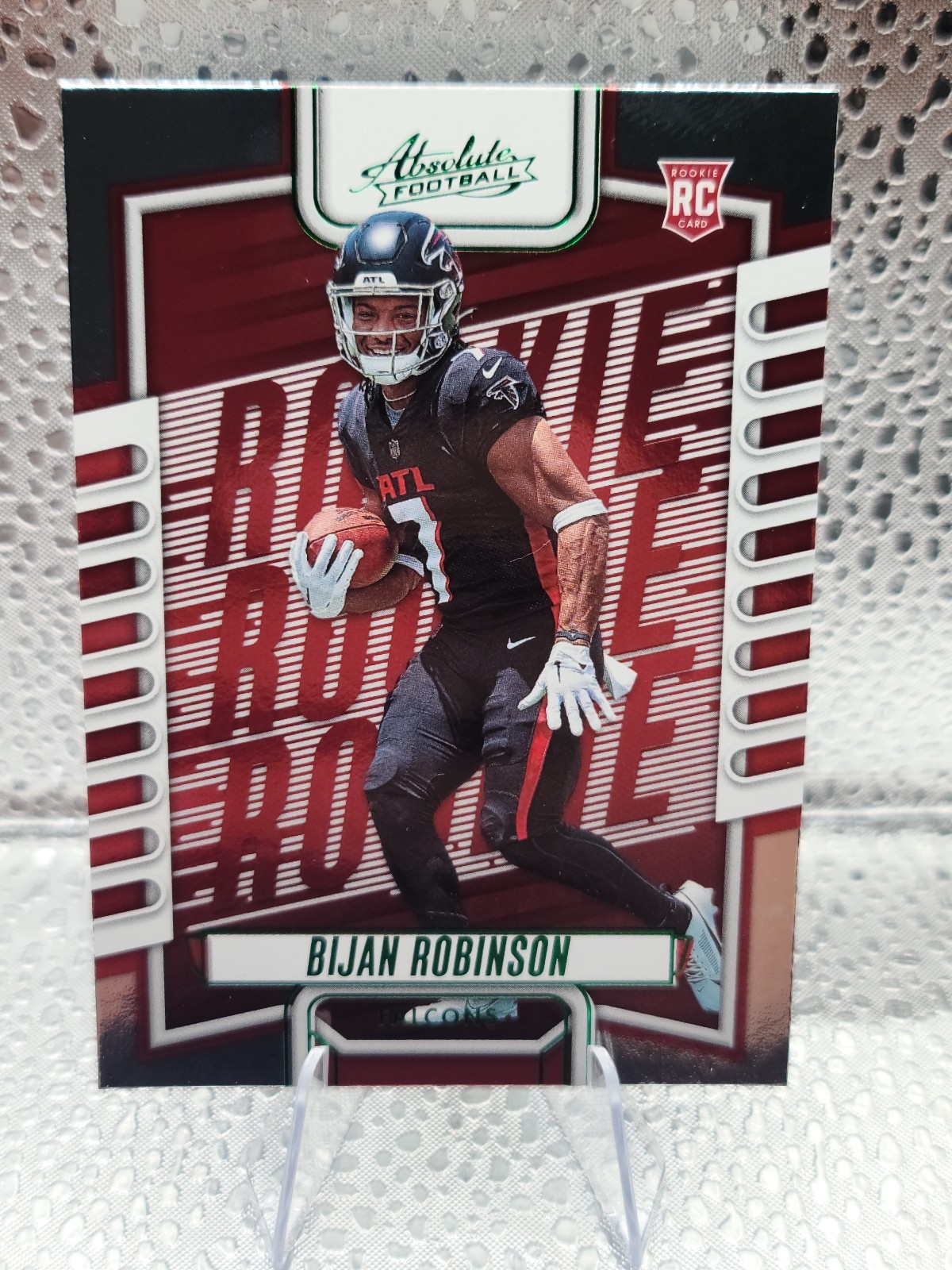 Bijan Robinson 2023 Absolute 106 GREEN SP Parallel Rookie RC Falcons