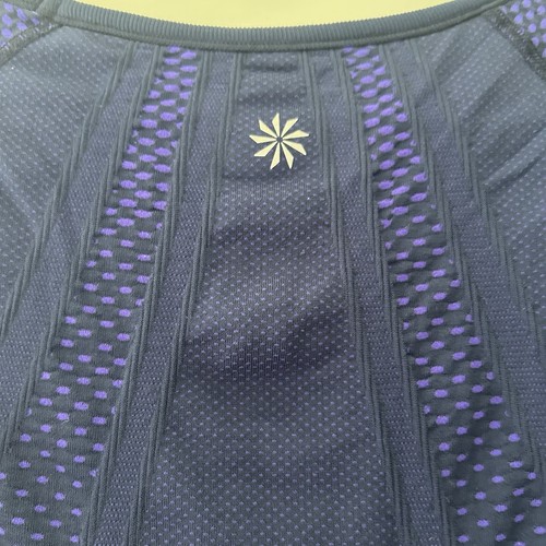 Athleta Women's Fastest Track Short Sleeve T-shirt Purple Style# 152505 Size XL - Picture 4 of 7