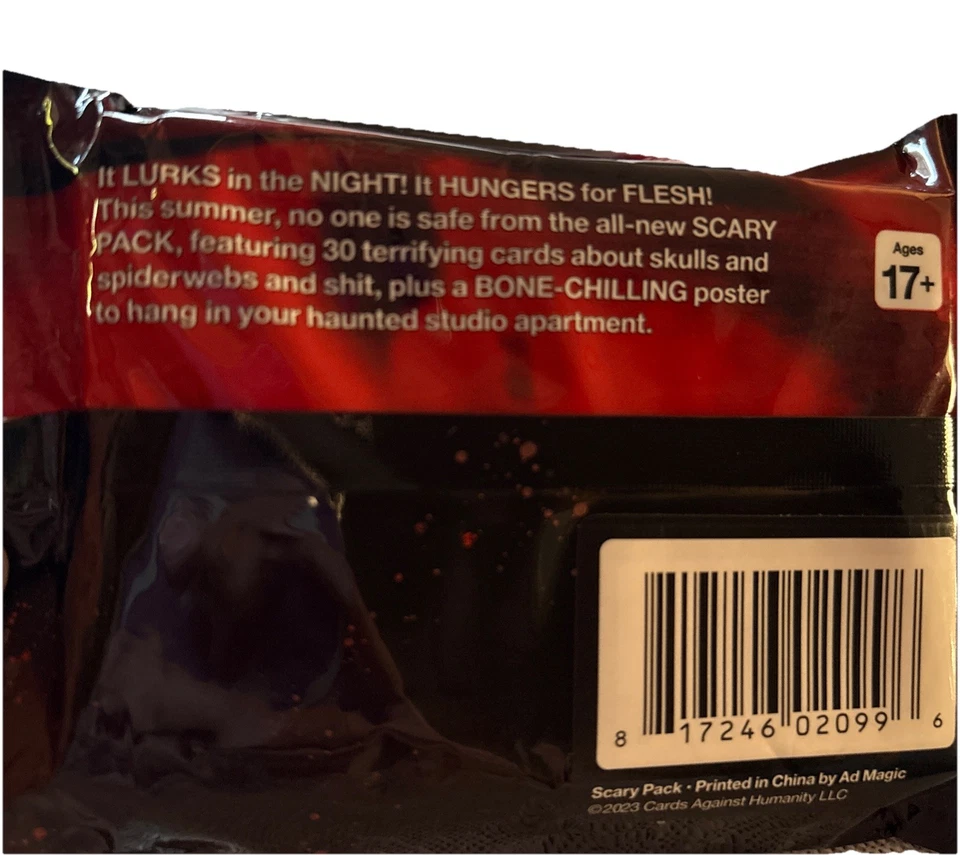 Cards Against Humanity Scary Pack + Bone Chilling Poster Expansion Pack New - Image 3 of 4