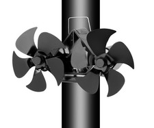 Kaminventilator Heatman Twin Power 5 Magnet Ofenrohr Warmluftvertielung Doppel