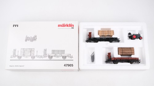 Märklin H0 47905 Wagenset "Mobiles Sägewerk" H 10 / X05 der DB | Zustand: Gebraucht