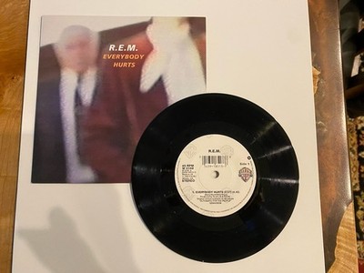 1993 R.E.M.  Everybody Hurts b/w Pop Song U.K. Warner Bros 7'' 45 - VG++