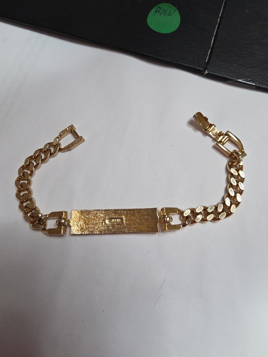 Vintage Avon Gold Tone Bracet Avon View 4