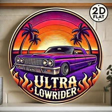 2D Flat 1pc Elegant Blue Snowman 8x8 Round Aluminum Wall Art Sign - Charming Met