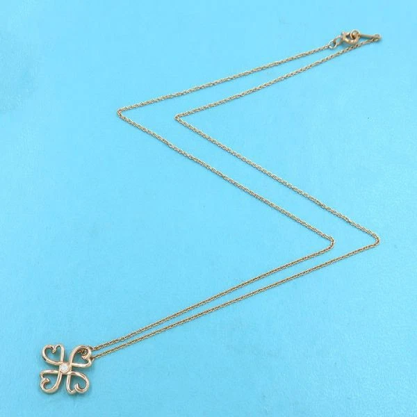 Auténtico collar de diamantes Tiffany & Co. Loving Heart de 18" de oro rosa de 18 quilates Picasso #0306 Foto 3 de 4